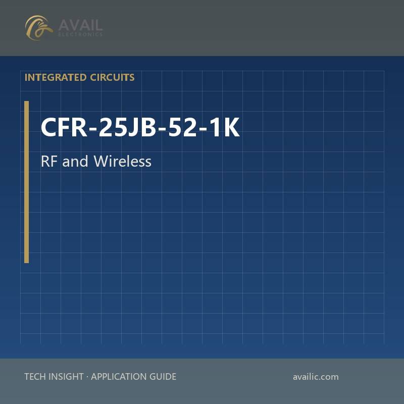 Application Development in RF and Wireless for CFR-25JB-52-1K: key technologies and success stories