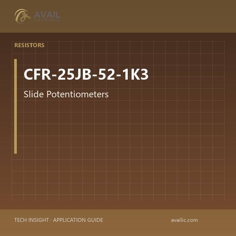 Application Development in Slide Potentiometers for CFR-25JB-52-1K3: key technologies and success stories