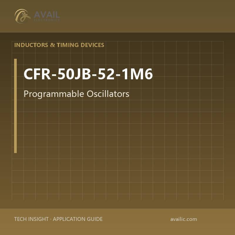Application Development in Programmable Oscillators for CFR-50JB-52-1M6: key technologies and success stories