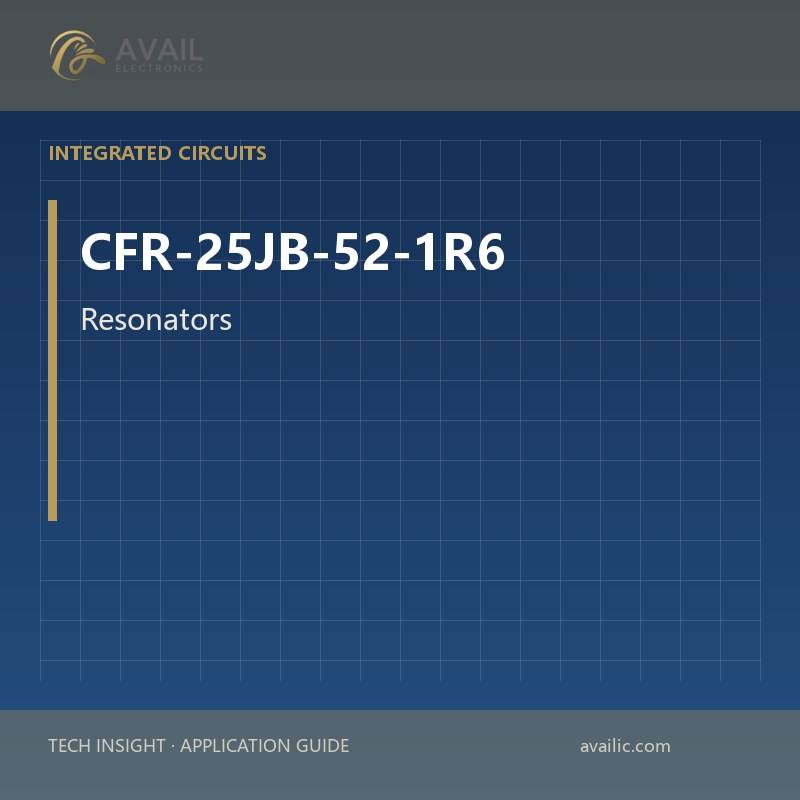 Application Development in Resonators for CFR-25JB-52-1R6: key technologies and success stories