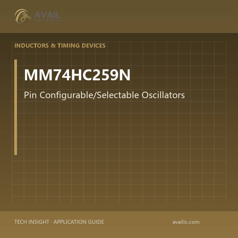 Application Development in Pin Configurable/Selectable Oscillators for MM74HC259N: key technologies and success stories