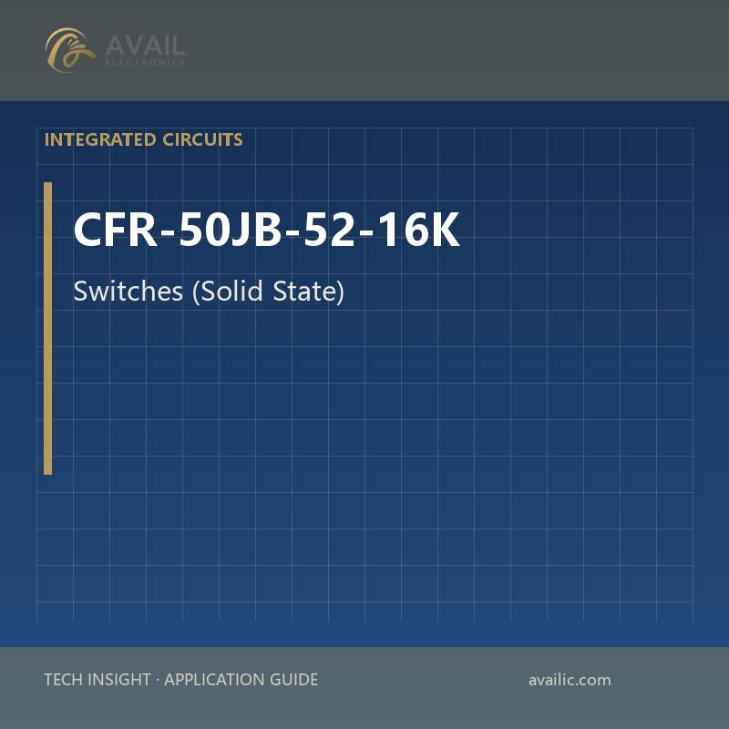 Application Development in Switches (Solid State) for CFR-50JB-52-16K: key technologies and success stories