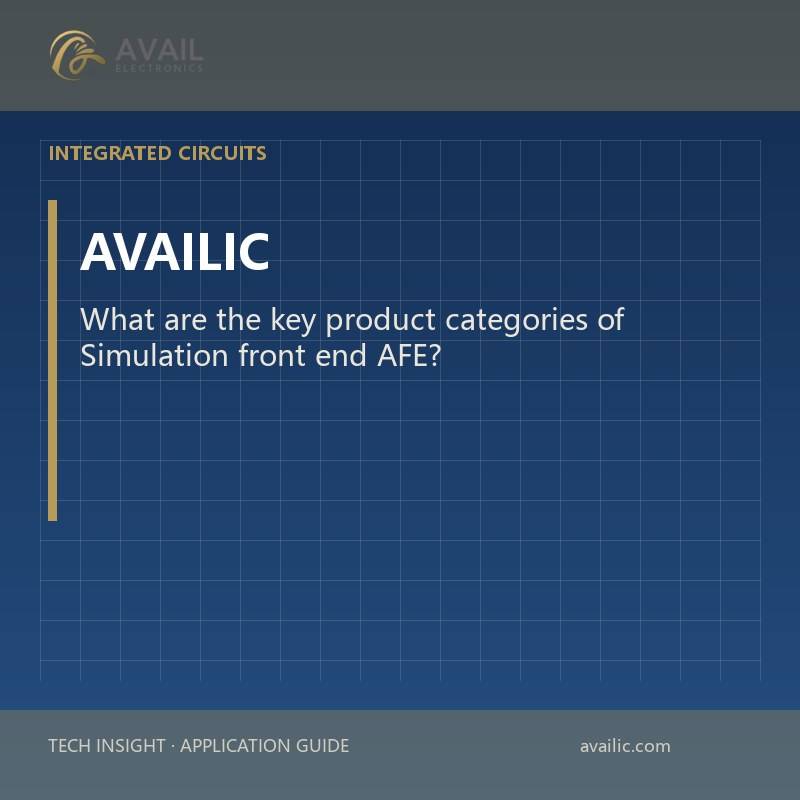 What are the key product categories of Simulation front end AFE?