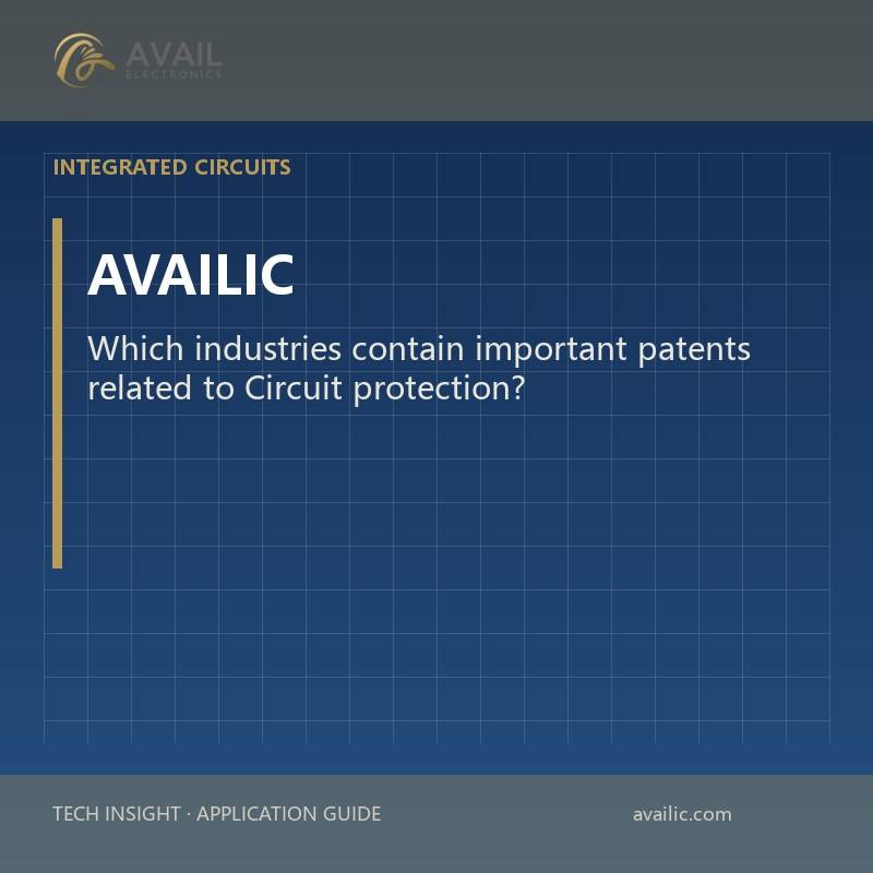 Which industries contain important patents related to Circuit protection?